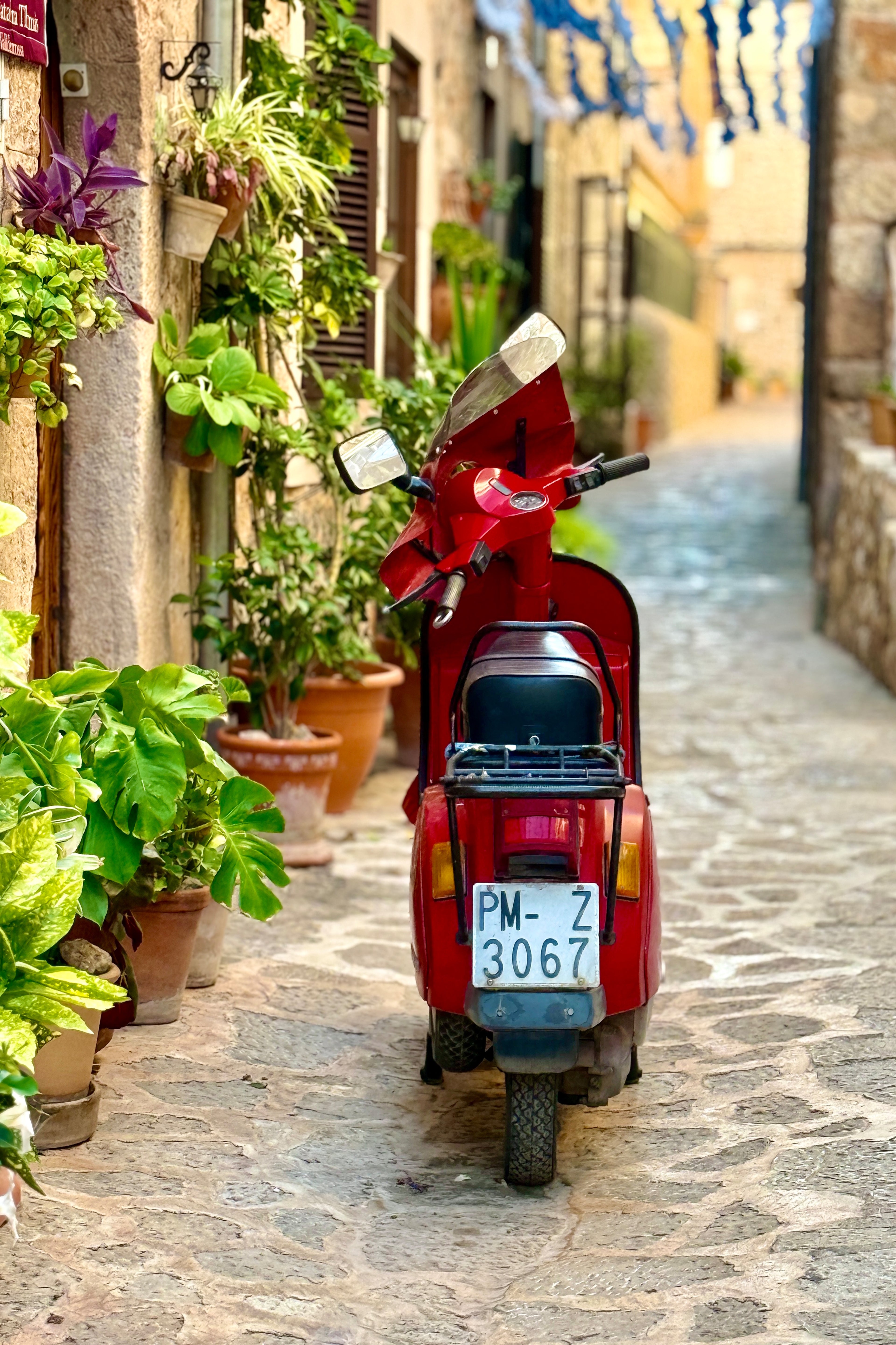 Czerwona Vespa Na Majorce