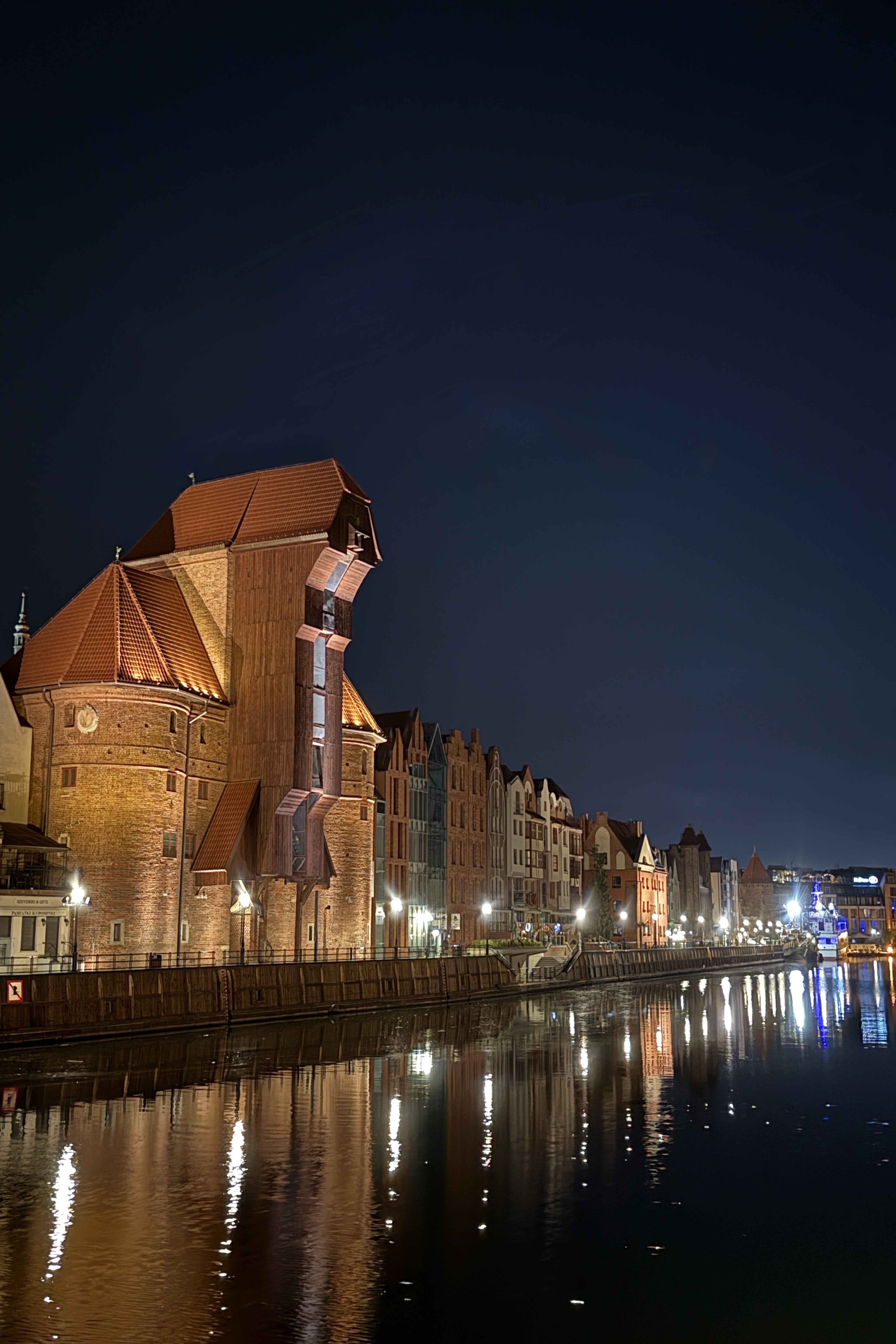 Gdańsk Żuraw Nocą