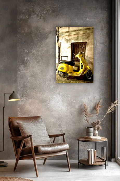 Żółta Vespa