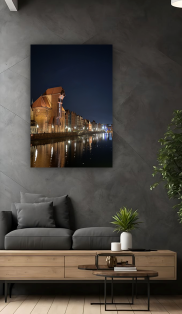 Gdańsk Żuraw Nocą