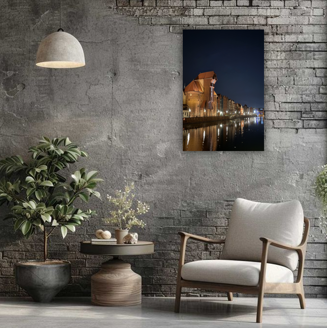 Gdańsk Żuraw Nocą