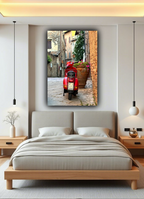 Czerwone Piaggo w Toskani