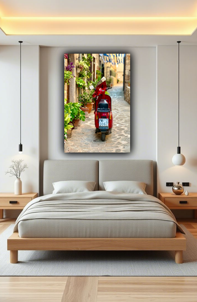 Czerwona Vespa Na Majorce