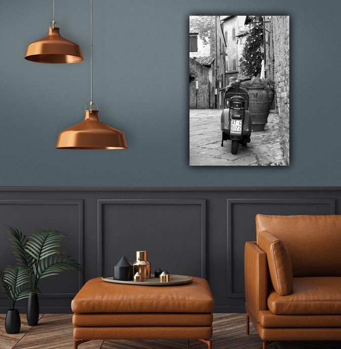 Czerwone Piaggo w Toskani