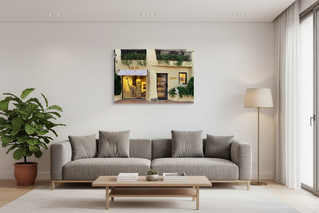 Dior Porto Cervo - wizualizacja w salonie (wersja kolorowa)