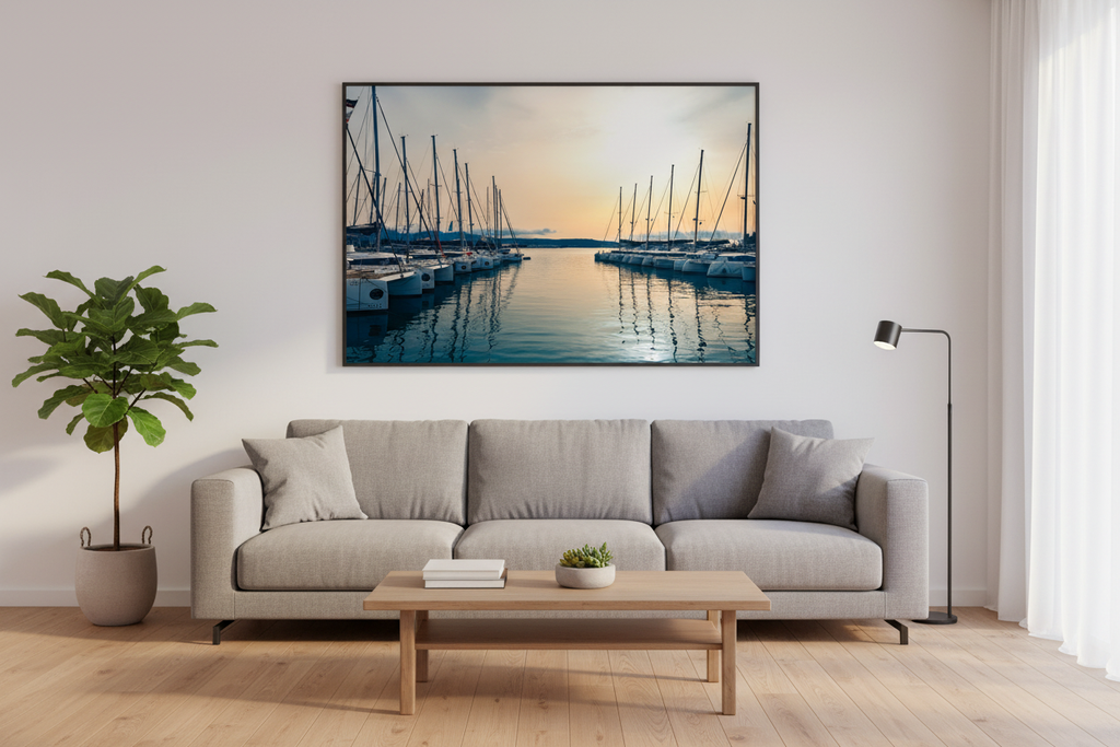 Port Olbia - wizualizacja w salonie (wersja kolorowa)