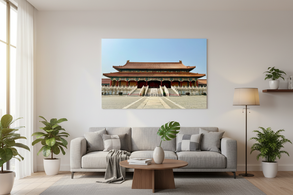 Zakazane Miasto - wizualizacja w salonie (wersja kolorowa)