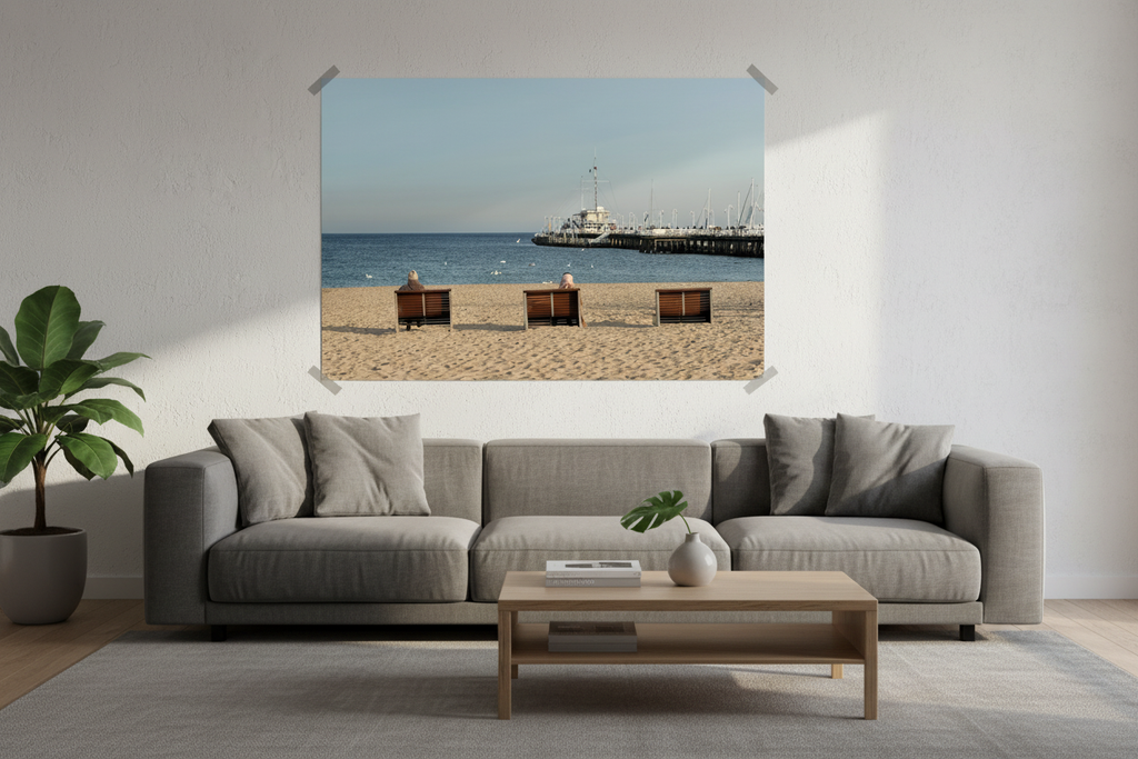 Sopot Na Plaży - wizualizacja w salonie (wersja kolorowa)